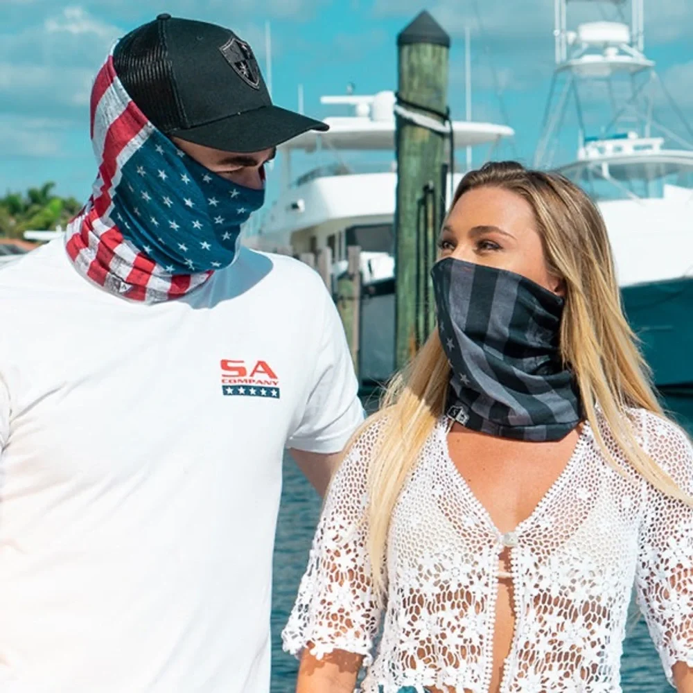 SA SPORTS Grey Camo Face Mask for Dust Wind Sun Protection Fishing Snow Skiing